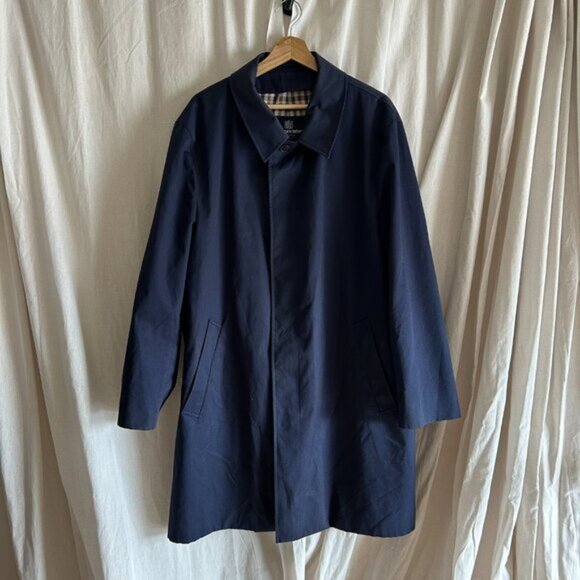 Aquascutum Navy Trench coat Size 48 - Picture 1 of 11